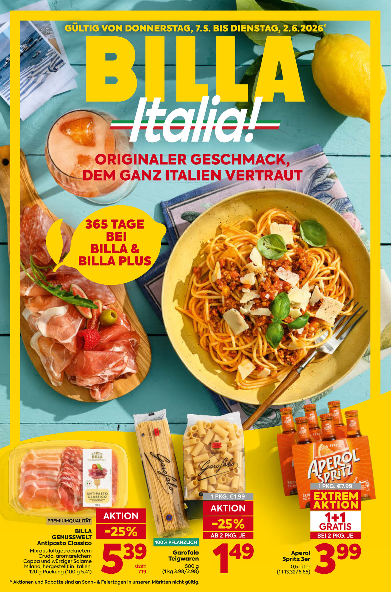 Billa Italia Flugblatt Kw19 2026