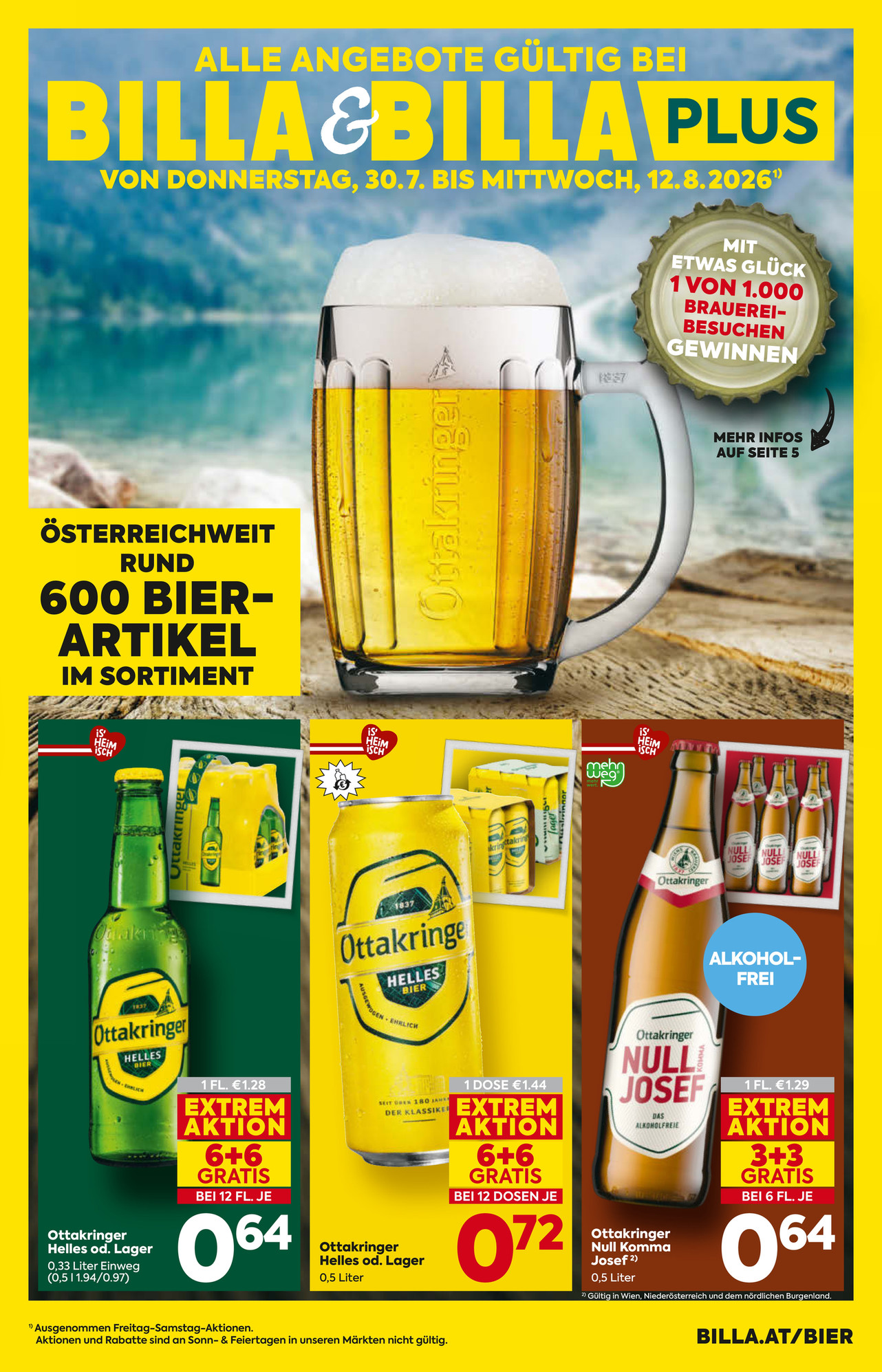 Billa FB Bier Beileger Kw31 2026 Wien