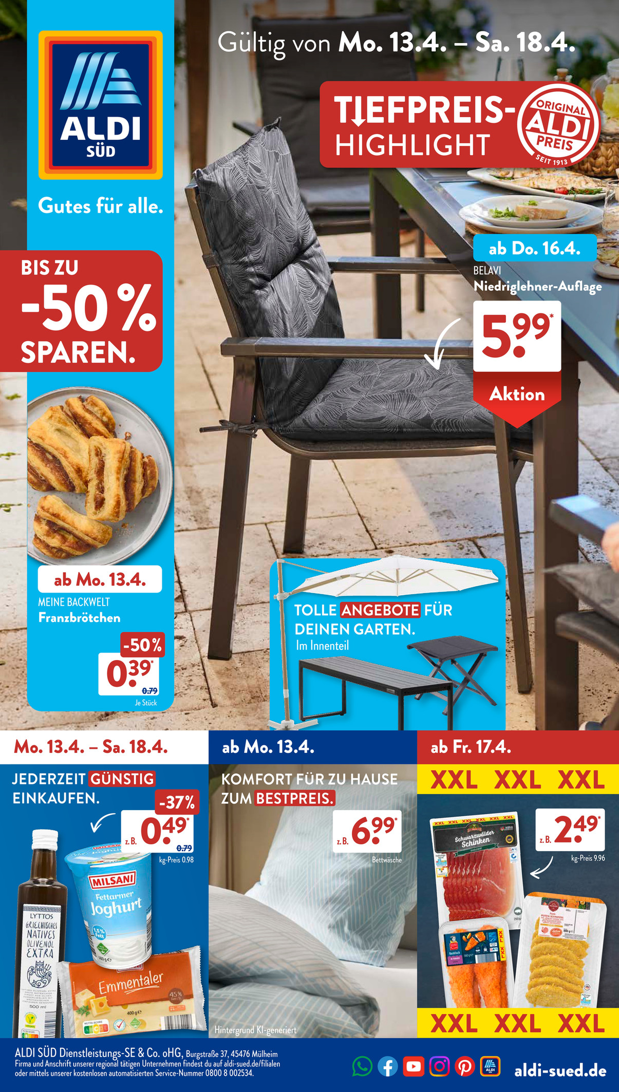Aldi Süd Prospekt KW 16