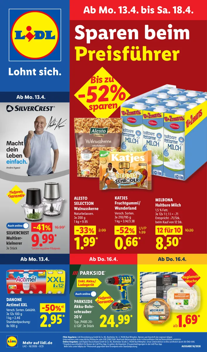 Aktionsprospekt 13.04.2026 – 18.04.2026 | Lidl Deutschland