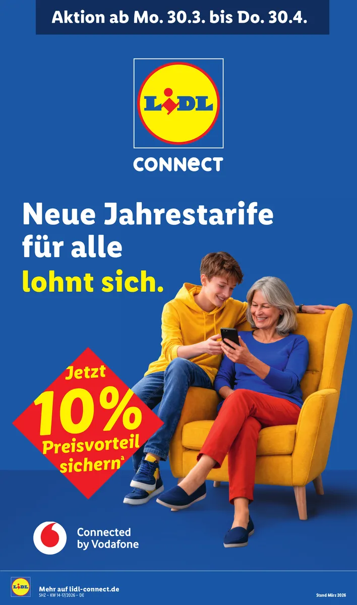 Lidl Connect Jahrestarife Für Alle 30.03. 30.04. | Lidl Deutschland