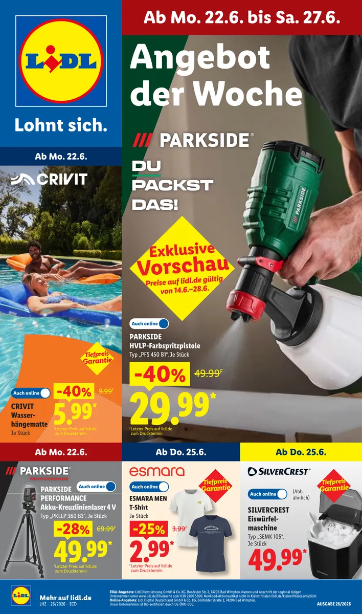 Aktionsprospekt 22.06.2026 – 27.06.2026