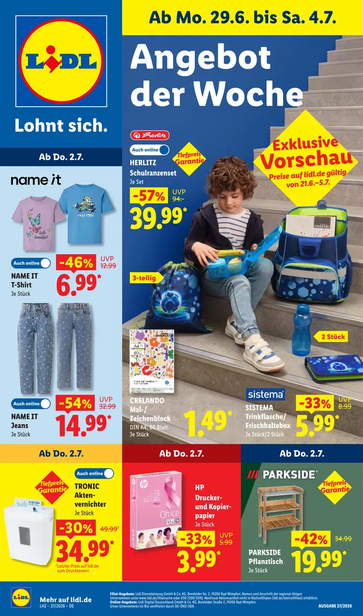 Aktionsprospekt 29.06.2026 – 04.07.2026