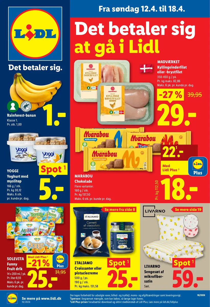 Søn. d. 12. Apr. Lør. d. 18. Apr. Tilbudsavis | Lidl Danmark Lidl.dk
