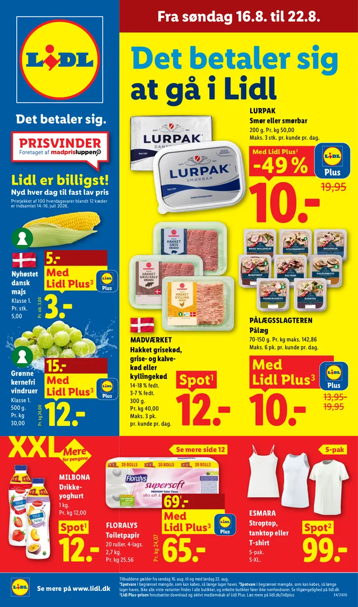 Fra Søndag 16.8 Til 22.8. Lidl Avis | Lidl Danmark Lidl.dk