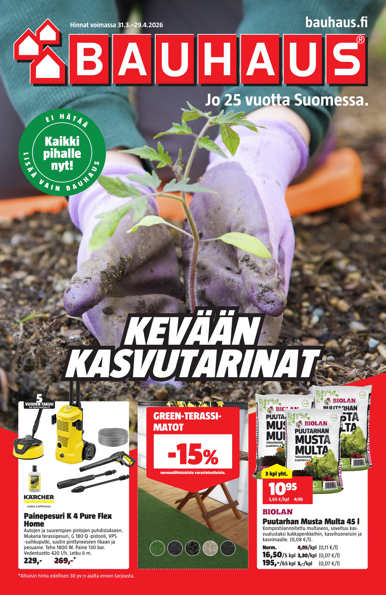Bauhaus tarjouslehti 31.3.–30.4.2026