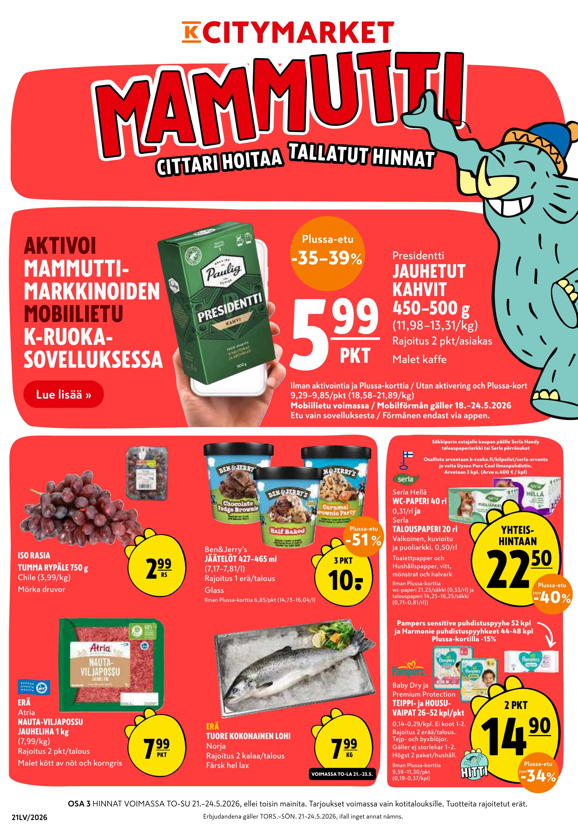K-Citymarket tarjouslehti vk 21