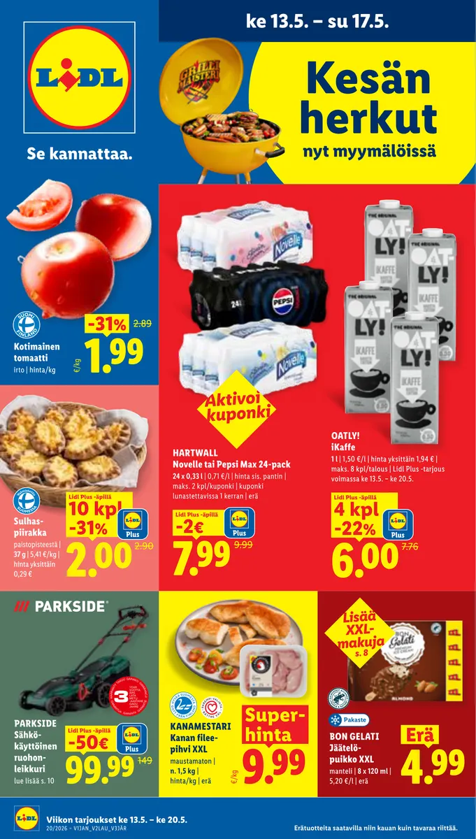 Koko Suomen Tarjoukset ke 13.5. – ke 20.5.