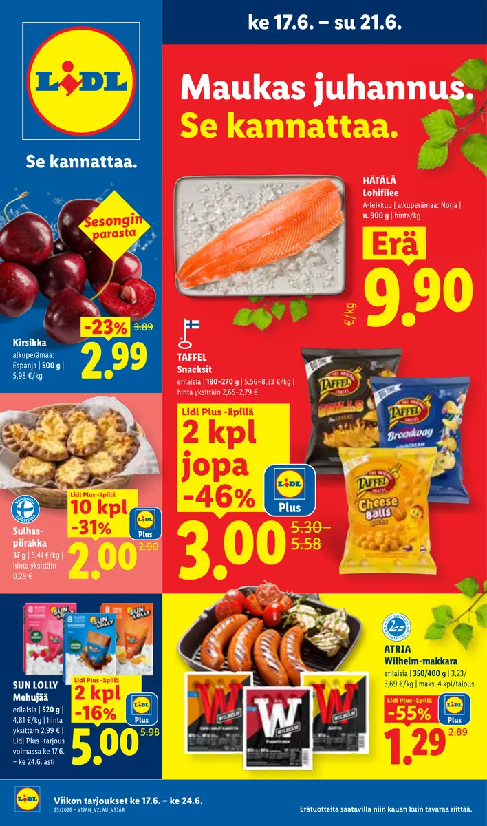 Koko Suomen Tarjoukset ke 17.6. – ke 24.6.