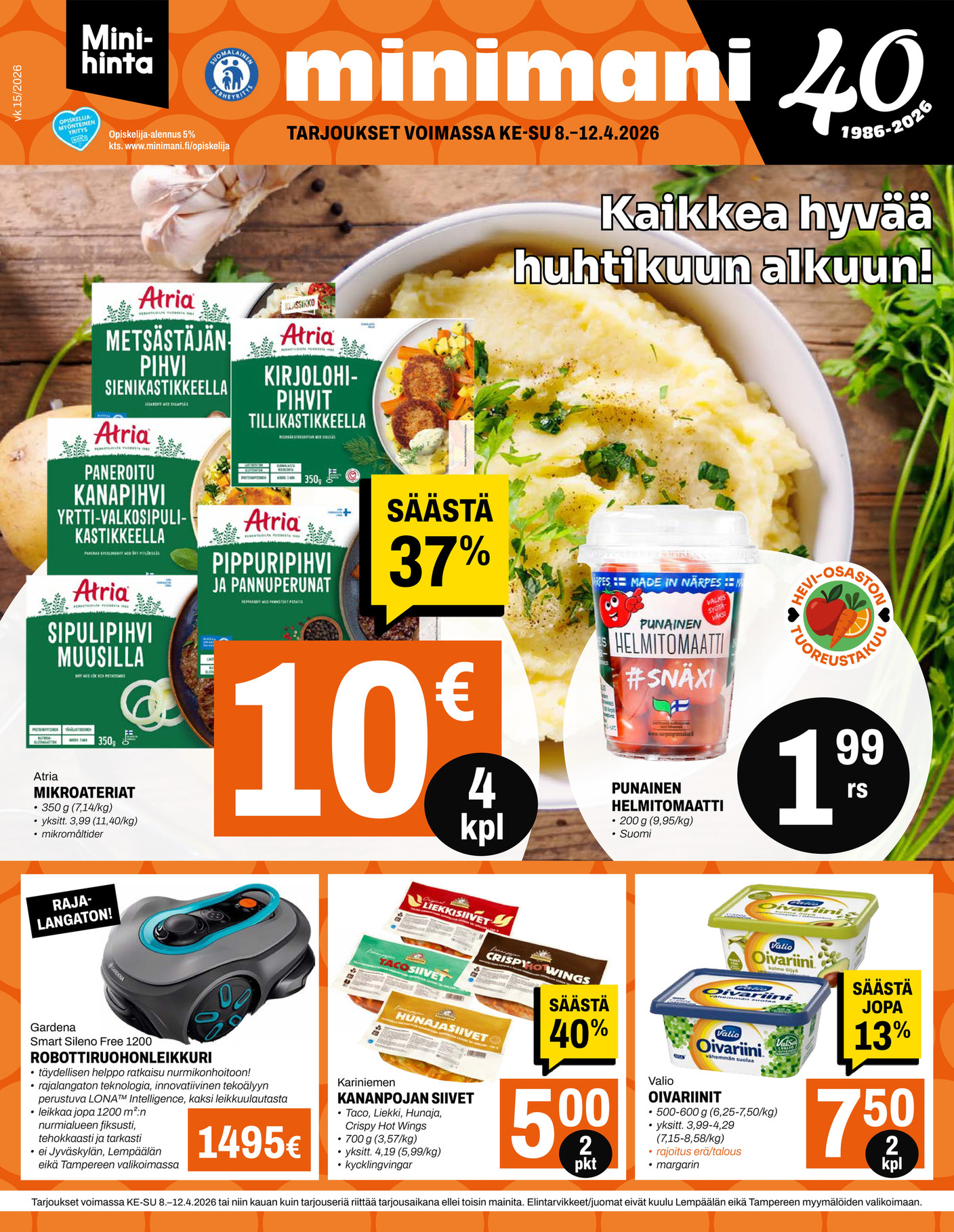 Minimani tarjouslehti vk 15