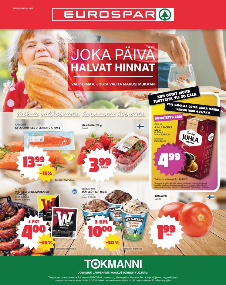Eurospar Ruokasanomat vk 24 to su