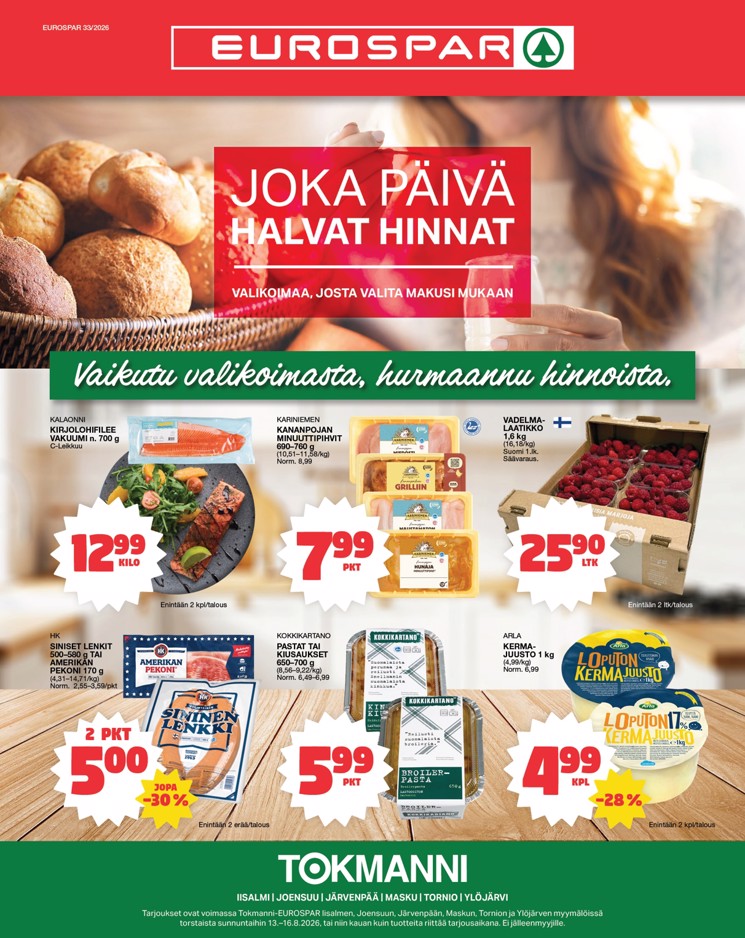 Eurospar Ruokasanomat vk 33 to su