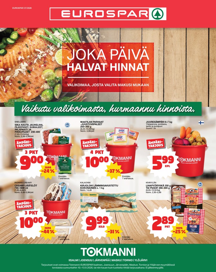 Eurospar Ruokasanomat vk 37 to su