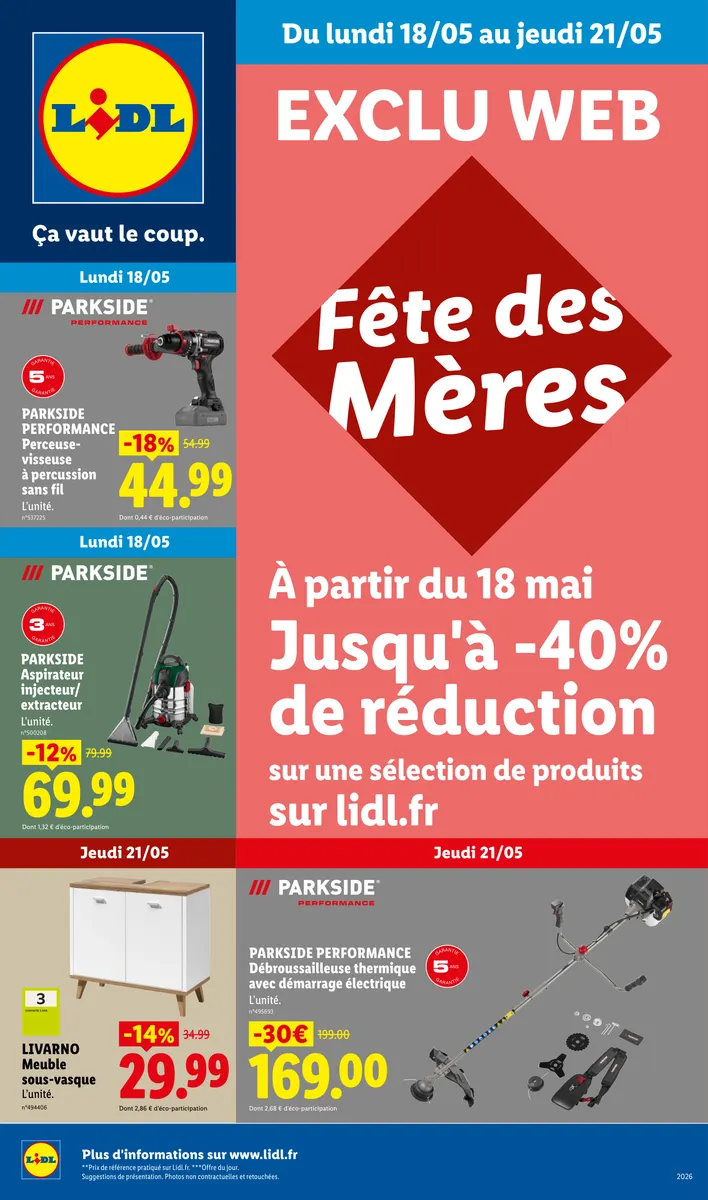 Du 18/05 au 21/05 Les Exclu Web de la Semaine | Lidl France Lidl.fr