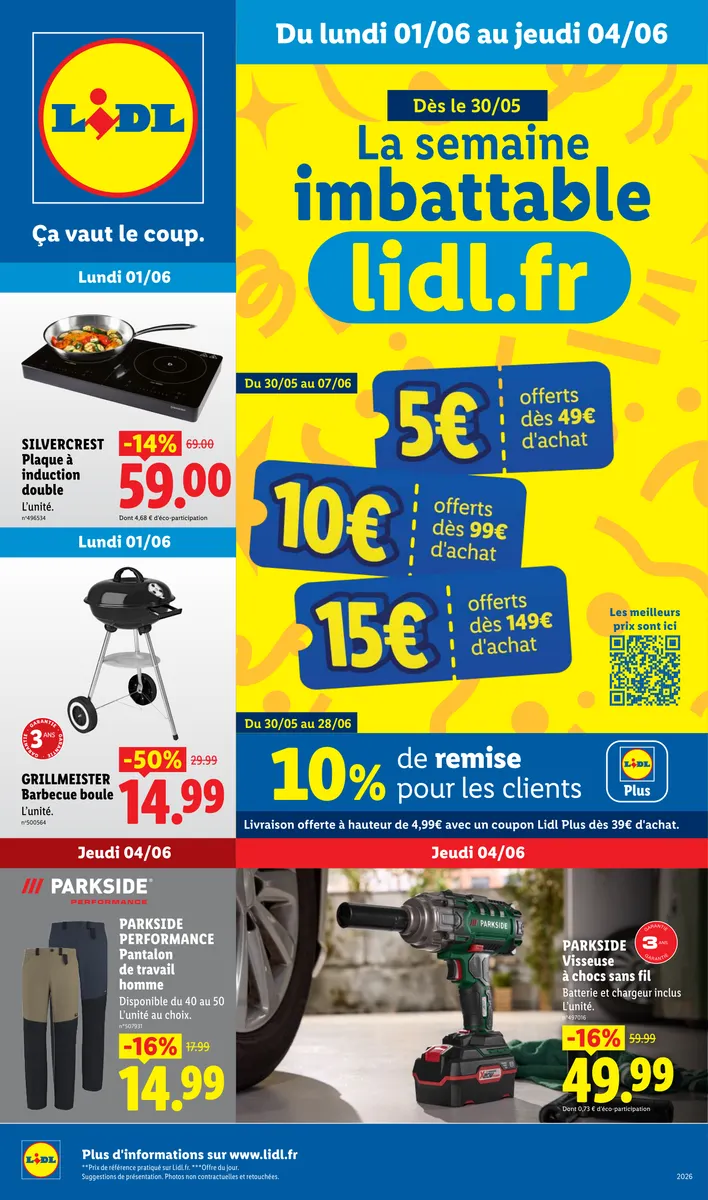 Du 01/06 au 04/06 Les Exclu Web de la Semaine | Lidl France Lidl.fr