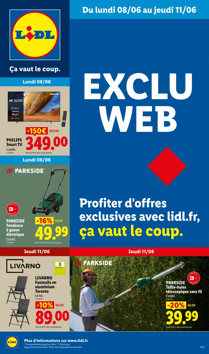 Du 08/06 au 11/06 Les Exclus Web de la Semaine | Lidl France Lidl.fr