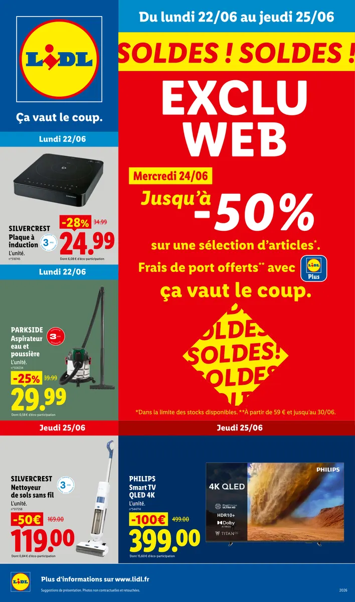 Du 22/06 au 25/06 Les Exclus Web de la Semaine | Lidl France Lidl.fr