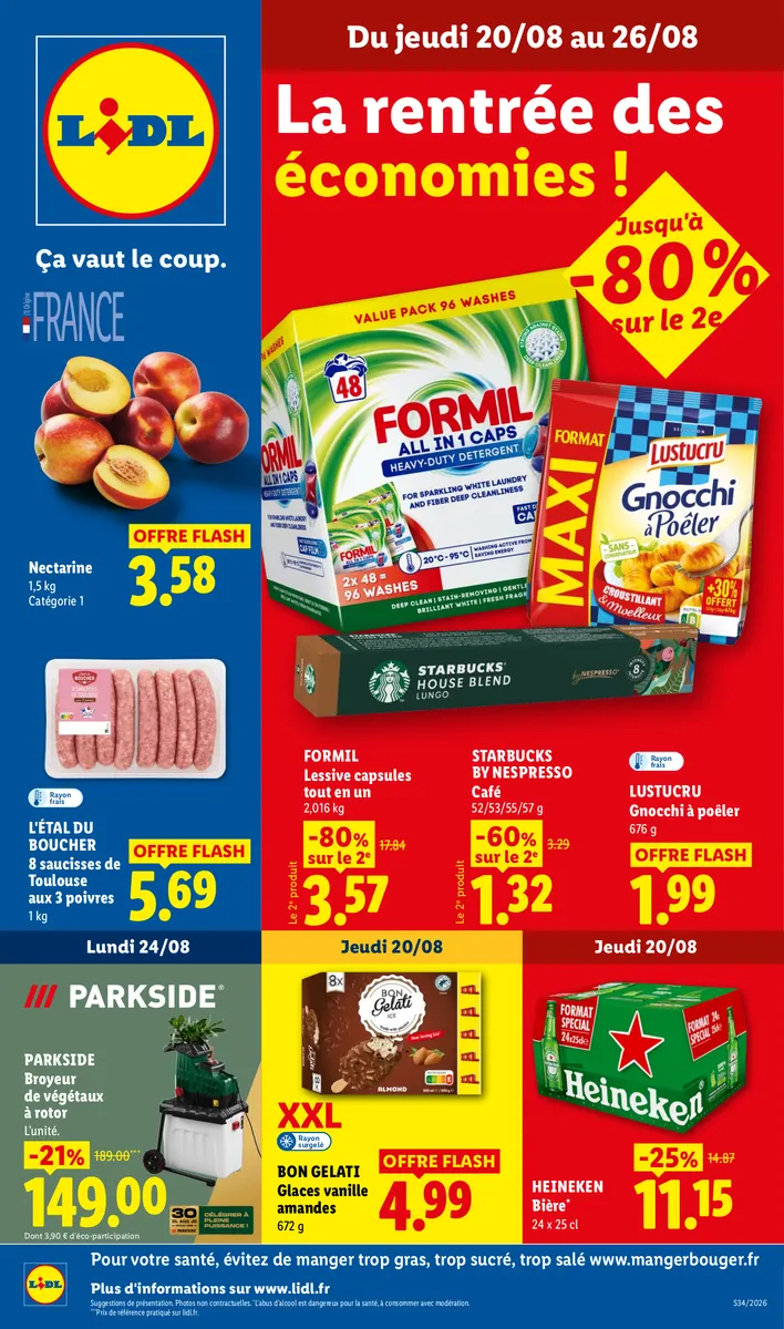 Du 20/08 au 26/08 Les Promos de la Semaine | Lidl France Lidl.fr