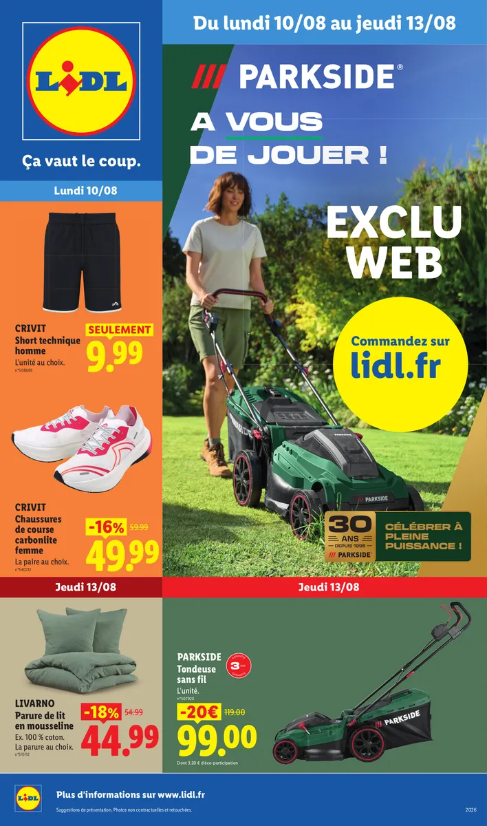 Du 10/08 au 13/08 Les Exclus Web de la Semaine | Lidl France Lidl.fr