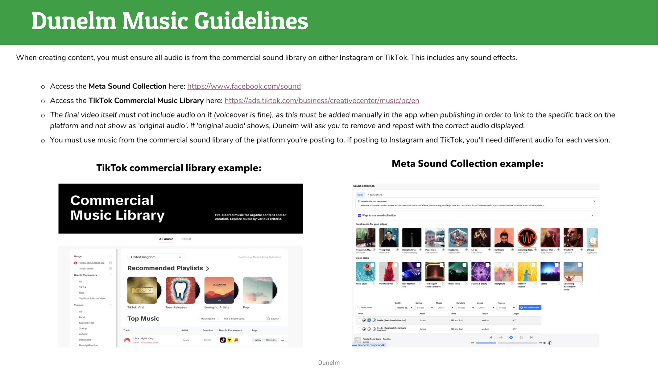 Dunelm Gifted Products Creator Guidelines