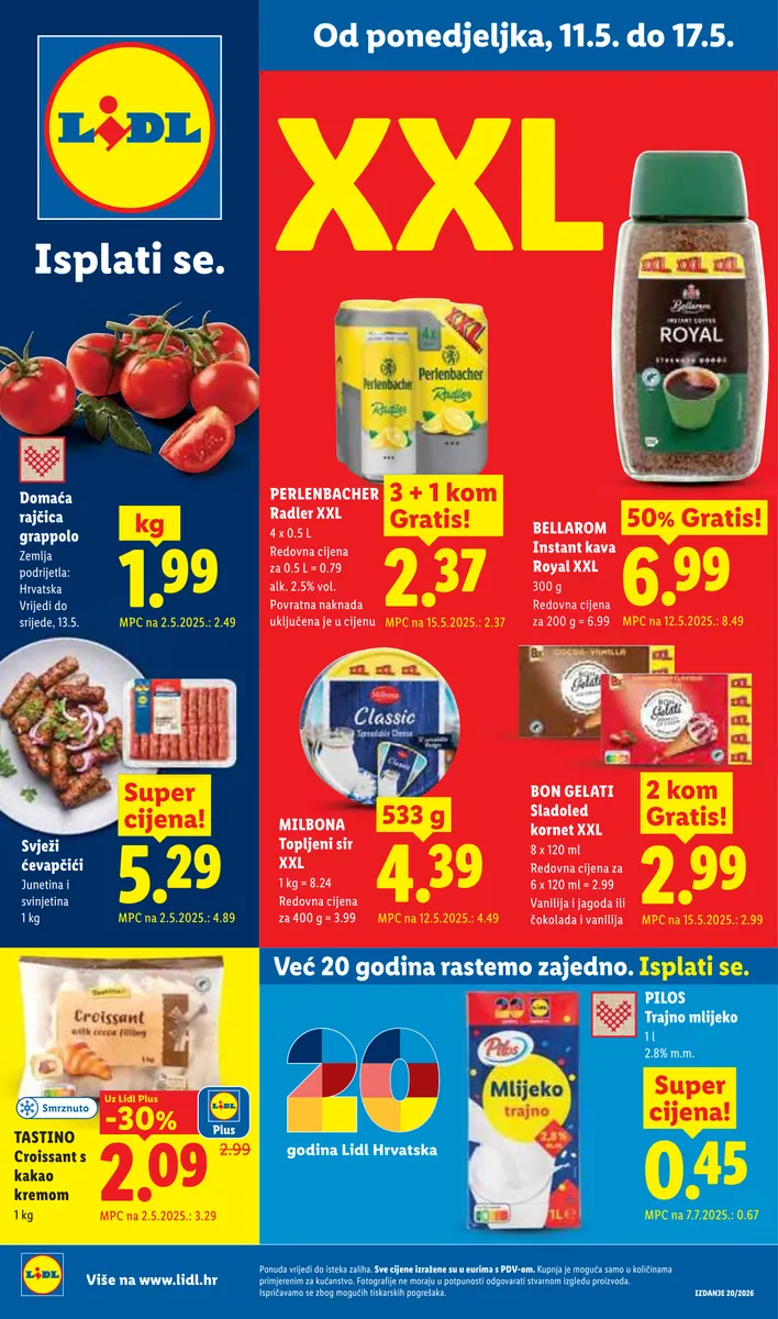 Vrijedi od 11.5. do 17.5. Ponuda od Ponedjeljka 11.5.