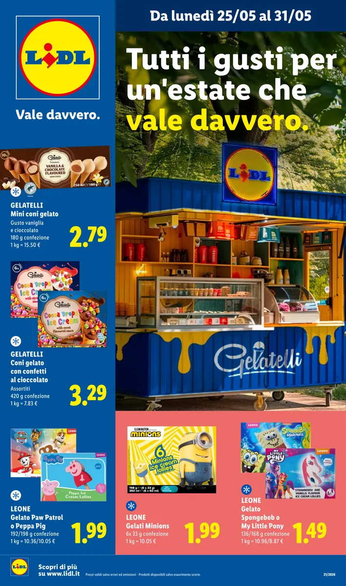 Offerte Valide Dal 25/05 al 31/05 Tutti i Gusti Dell'estate | Lidl Italia Lidl.it