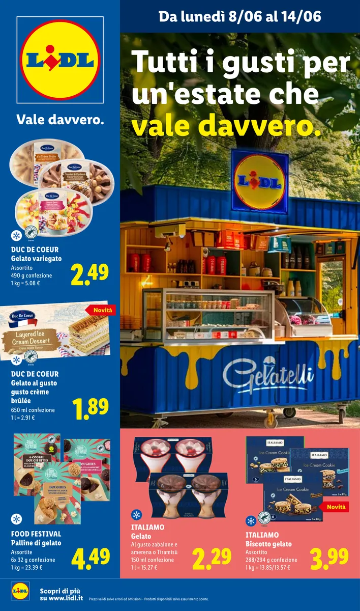 Offerte Valide Dall'8/06 al 14/06 Tutti i Gusti Dell'estate | Lidl Italia Lidl.it